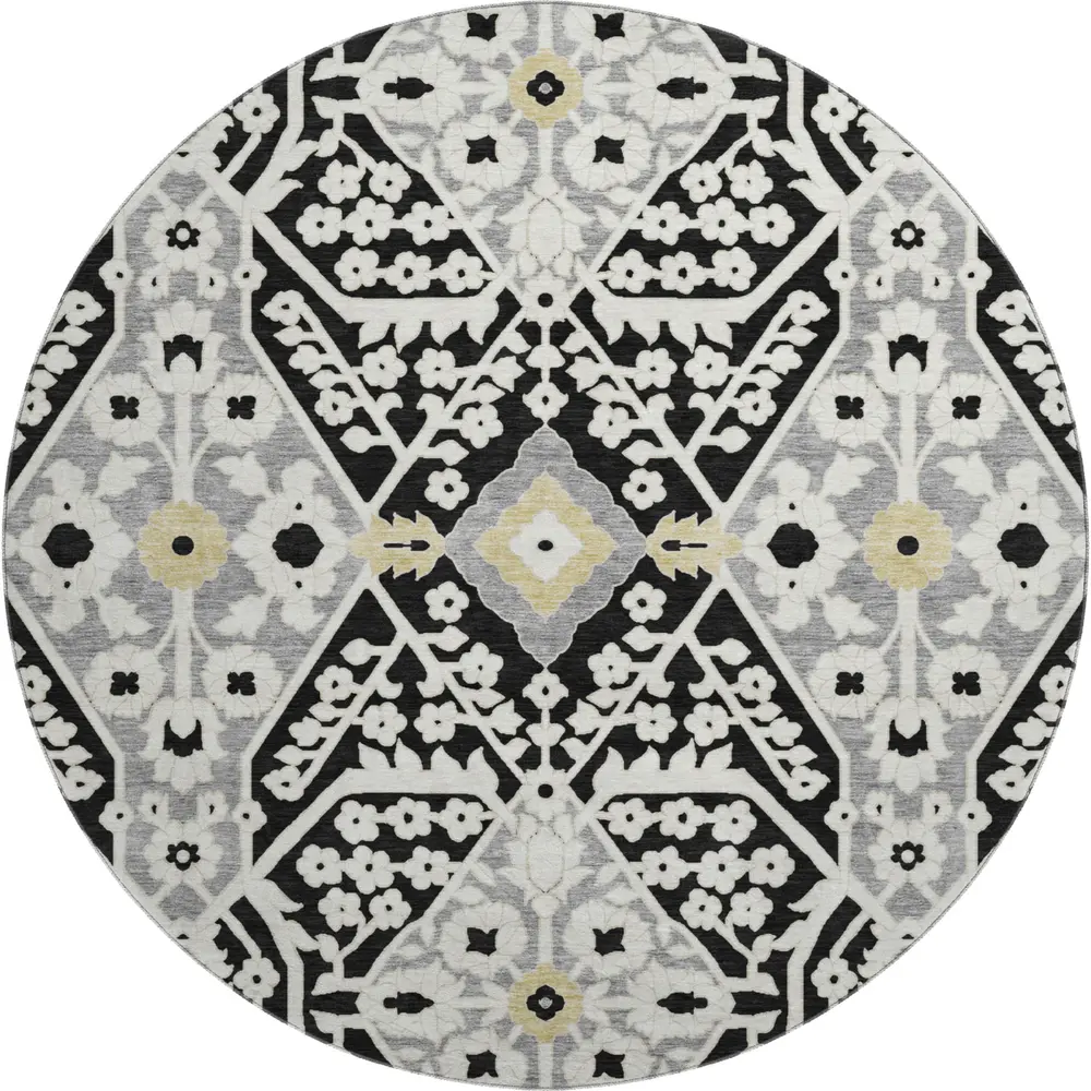 Mayfield AMF863 Black 8' x 8' Rug