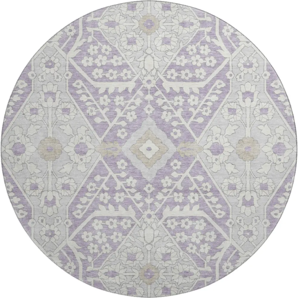 Mayfield AMF863 Lavender 8' x 8' Rug