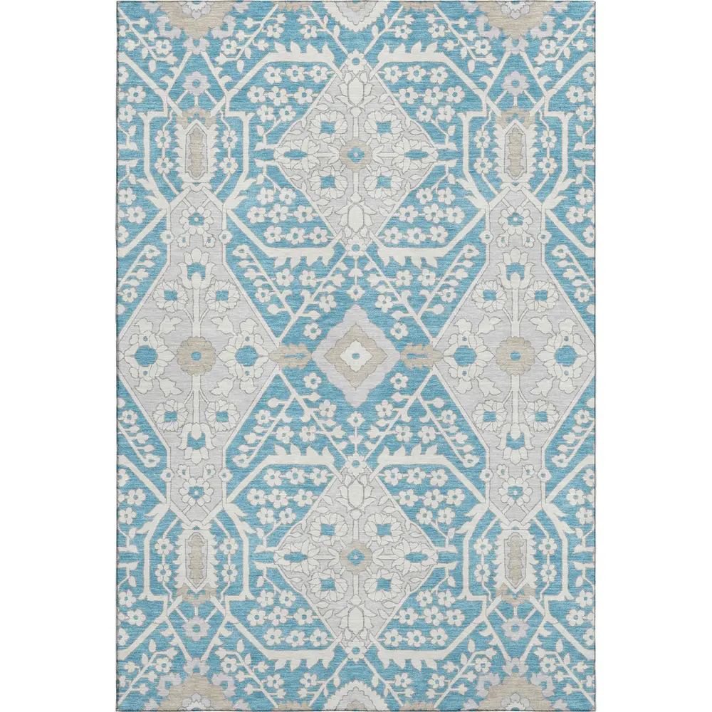 Mayfield AMF863 Teal 10' x 14' Rug