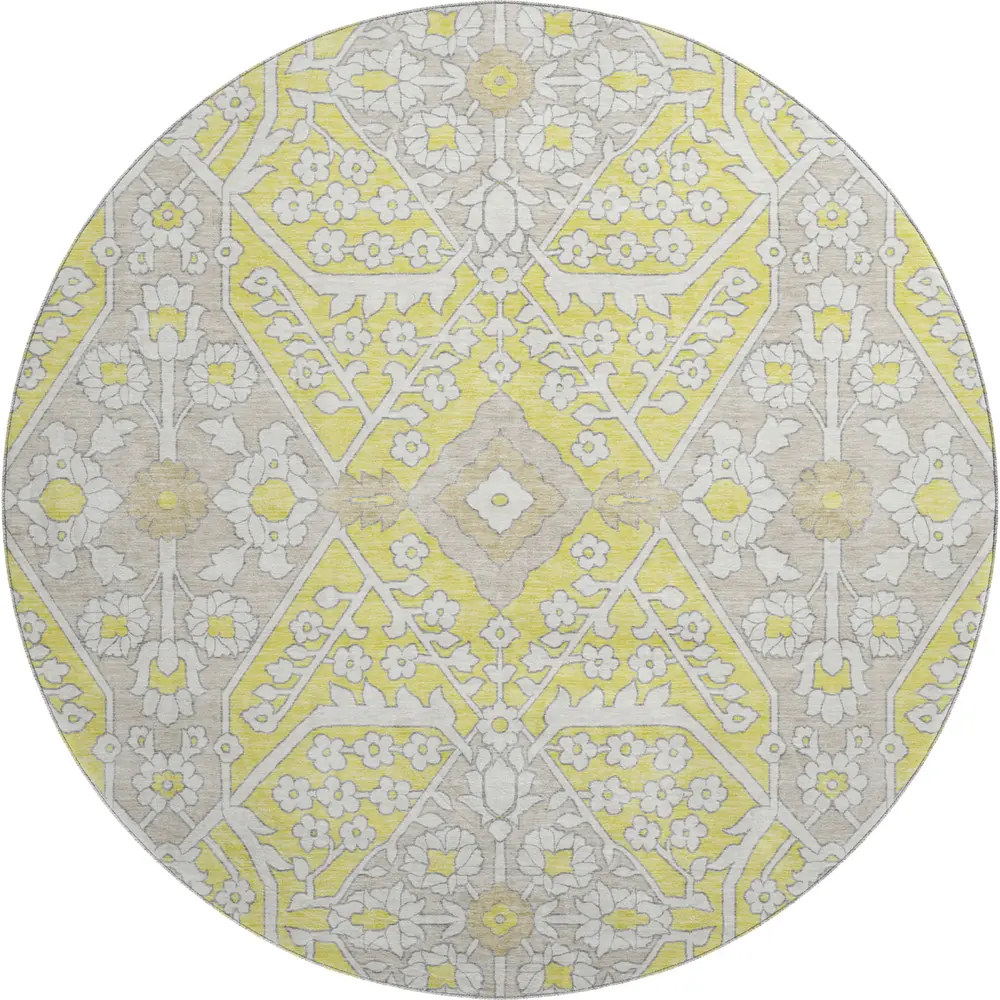 Mayfield AMF863 Yellow 8' x 8' Rug