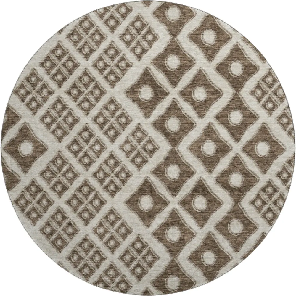 Mayfield AMF866 Brown 8' x 8' Rug