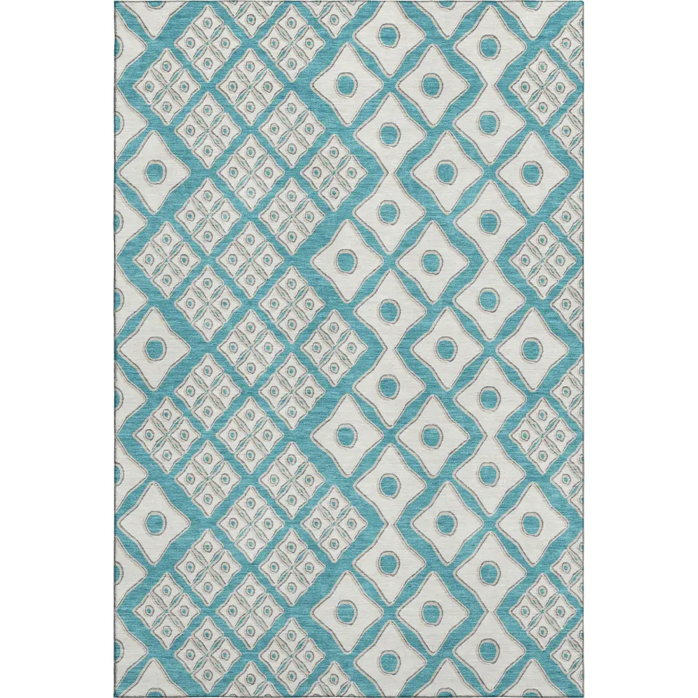 Mayfield AMF866 Teal 10' x 14' Rug