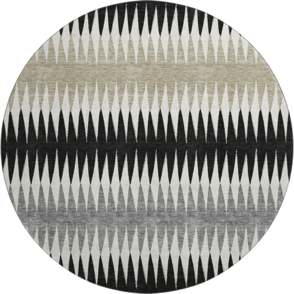 Mayfield AMF867 Black 8' x 8' Rug