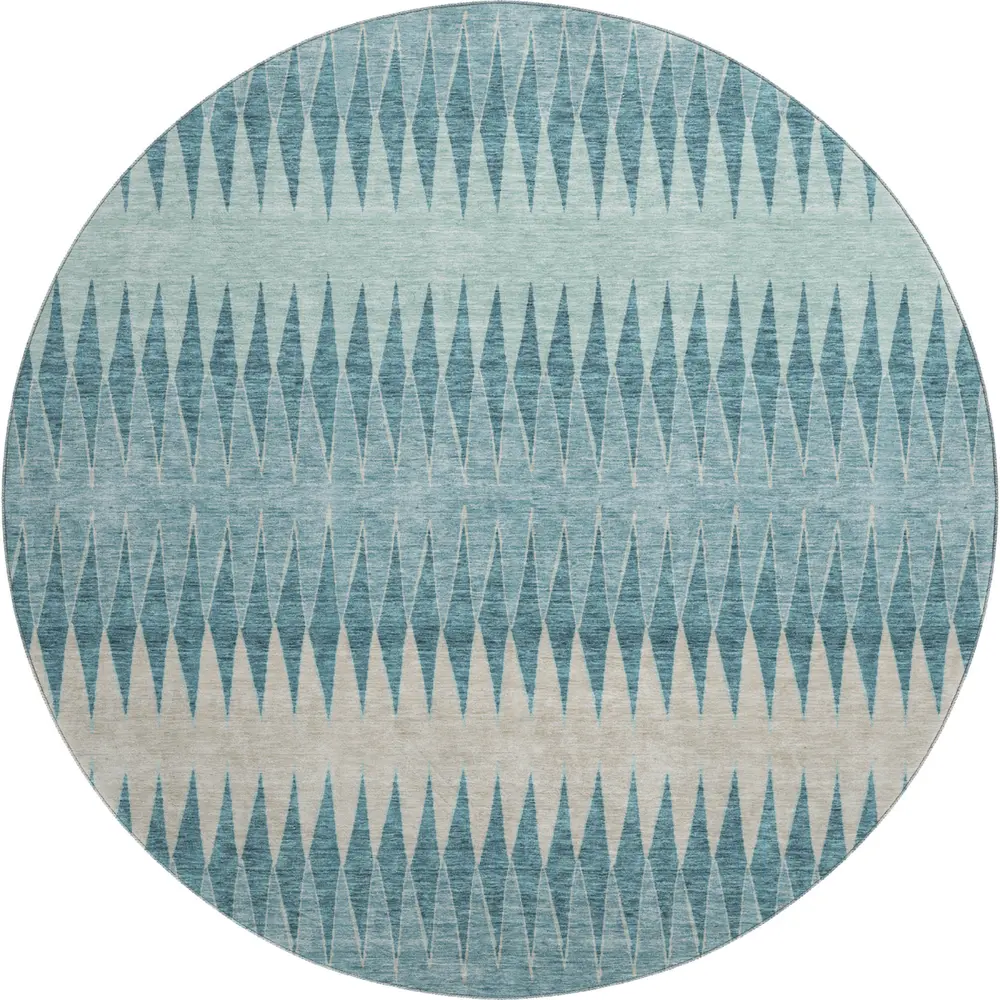 Mayfield AMF867 Teal 8' x 8' Rug