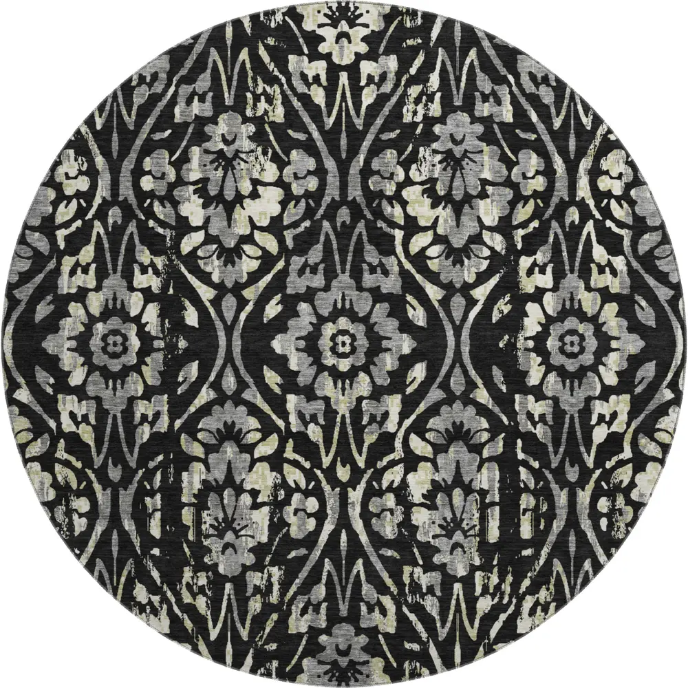 Mayfield AMF868 Black 8' x 8' Rug