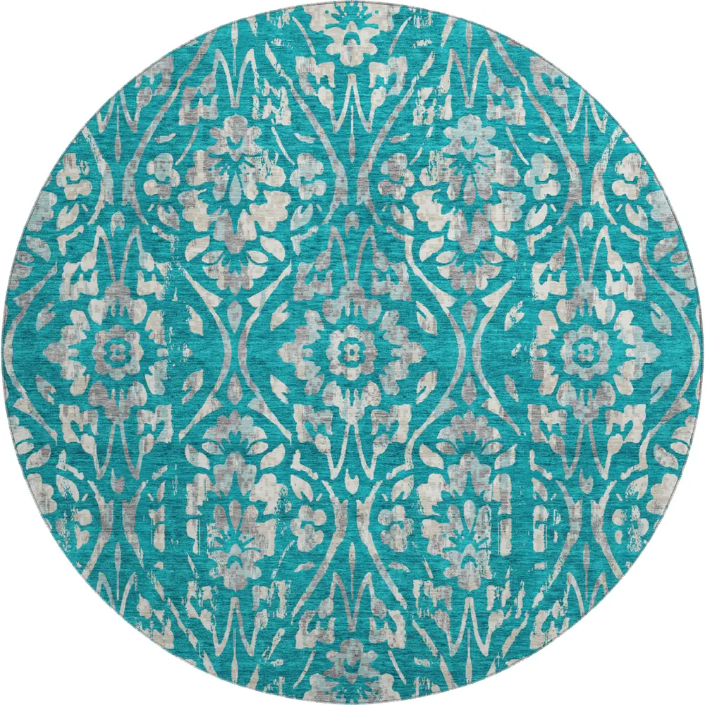 Mayfield AMF868 Teal 8' x 8' Rug