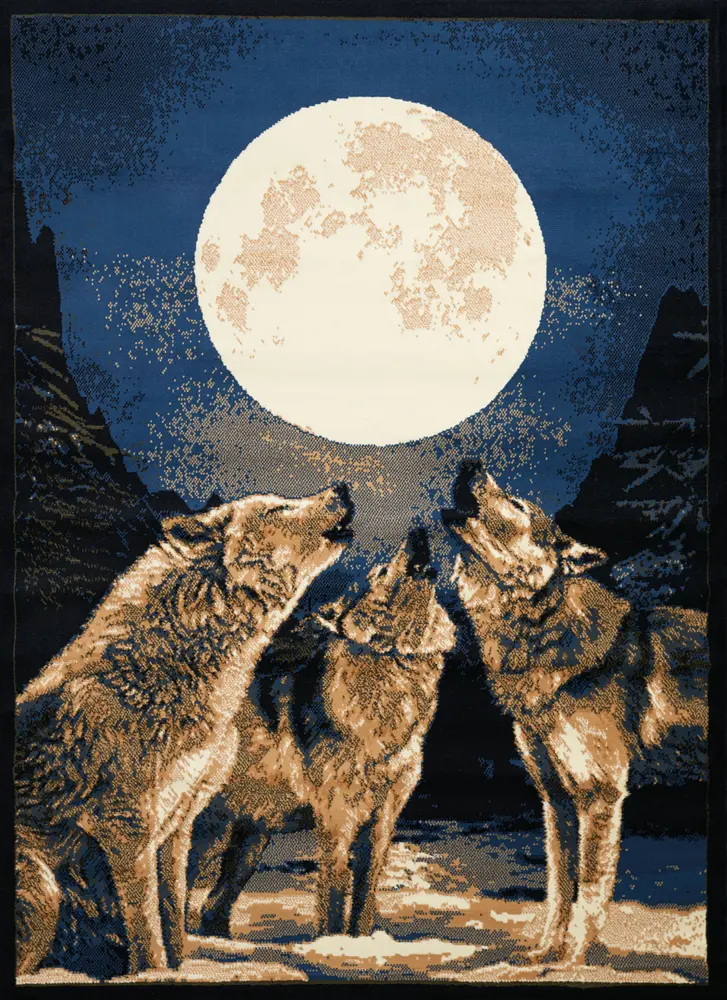 United Weavers Legends Howling Moon Multi Area Rug 5'3