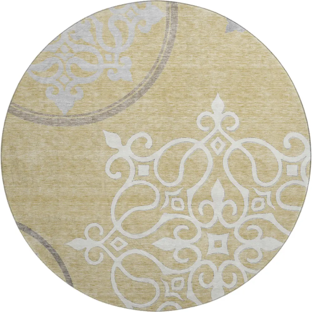 Mayfield AMF874 Gold 8' x 8' Rug