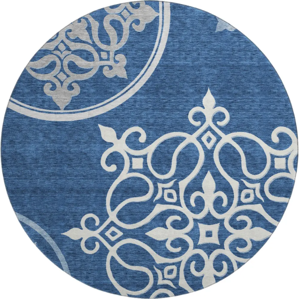 Mayfield AMF874 Navy 8' x 8' Rug