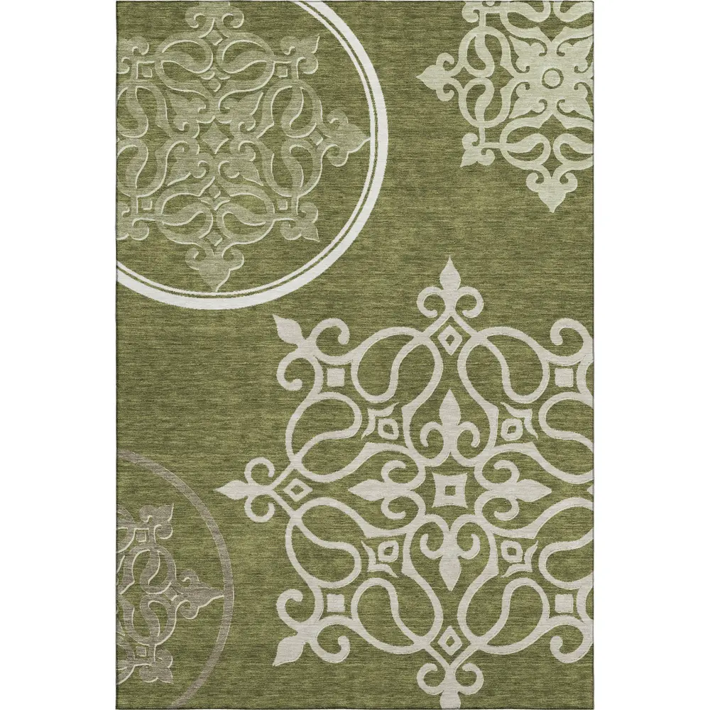 Mayfield AMF874 Olive 3' x 5' Rug