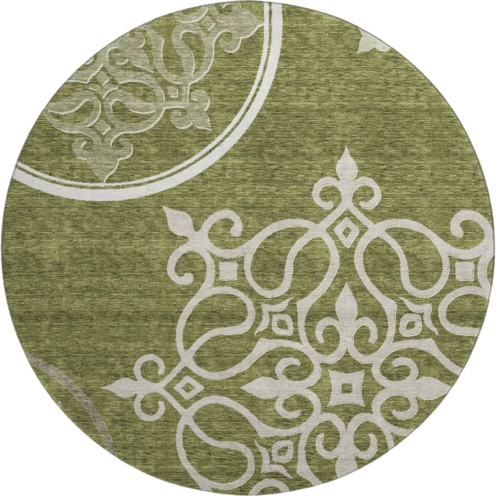 Mayfield AMF874 Olive 8' x 8' Rug