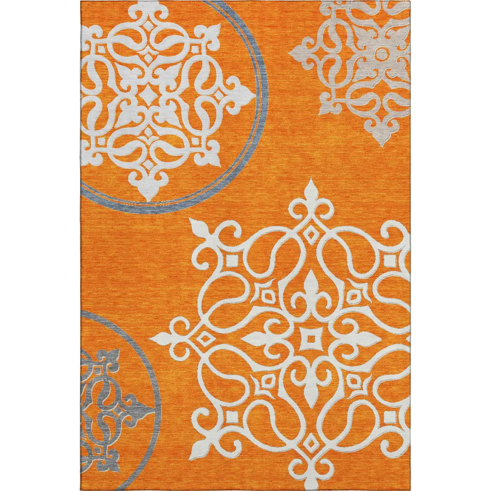 Mayfield AMF874 Orange 10' x 14' Rug