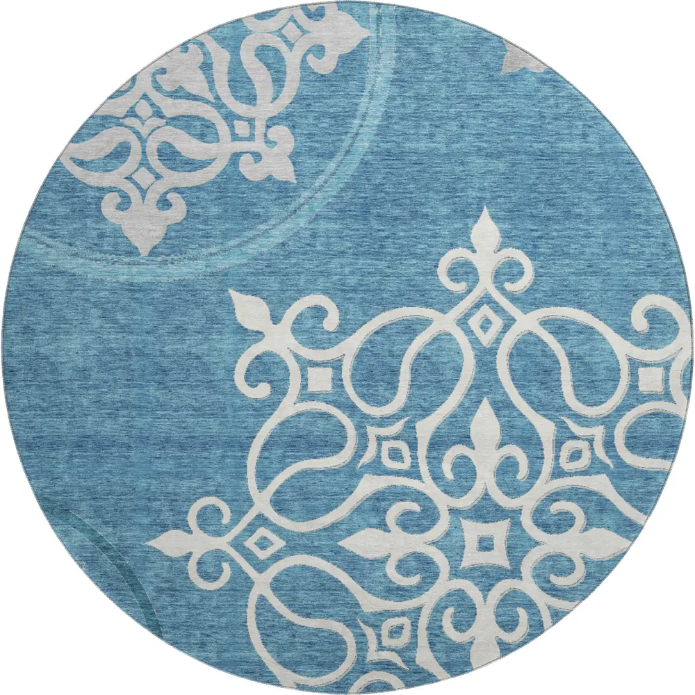 Mayfield AMF874 Teal 8' x 8' Rug