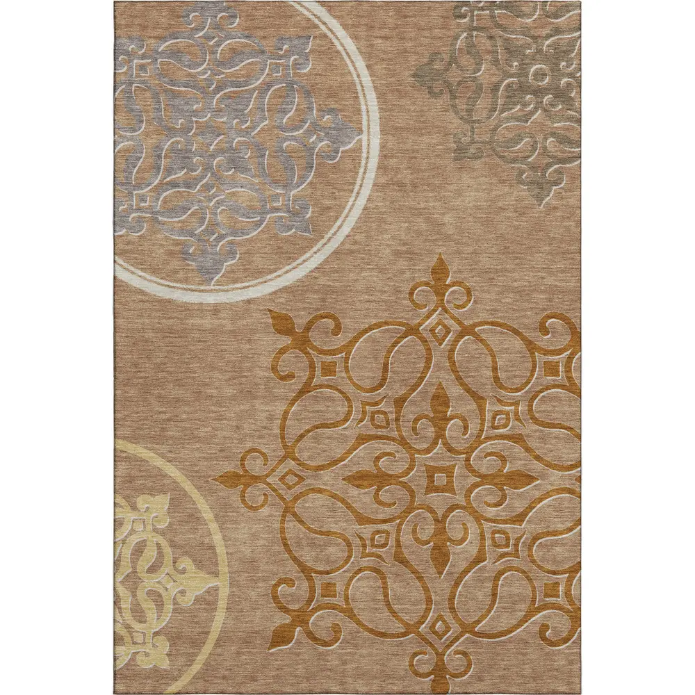 Mayfield AMF874 Terracotta 9' x 12' Rug