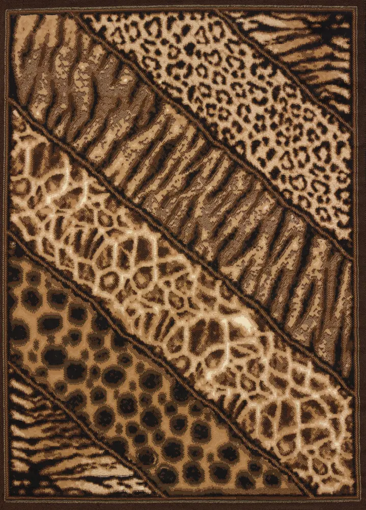 United Weavers Legends Slanted Safari Multi Area Rug 5'3