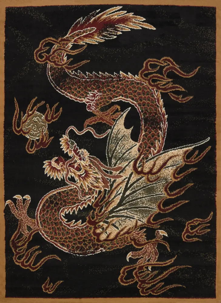 United Weavers Legends Dragon Luck Multi Area Rug 5'3
