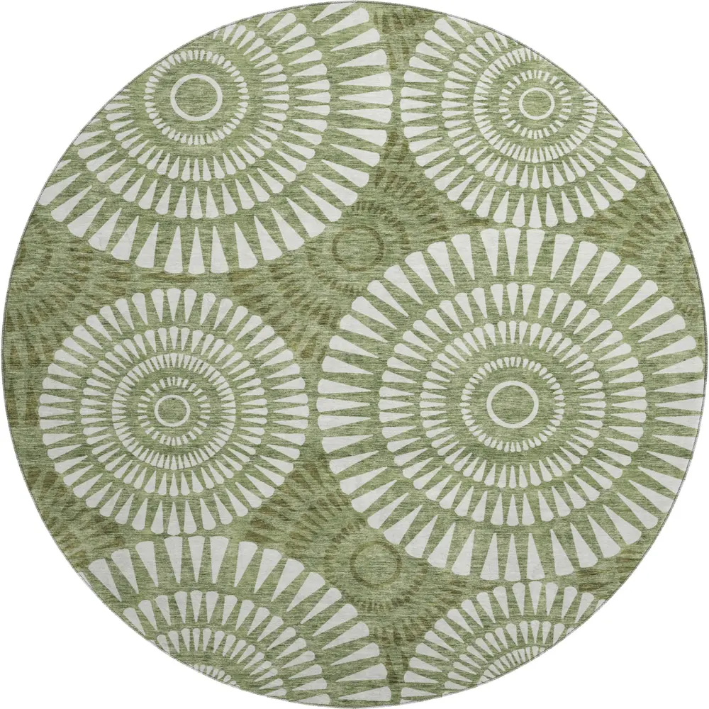 Mayfield AMF877 Green 8' x 8' Rug