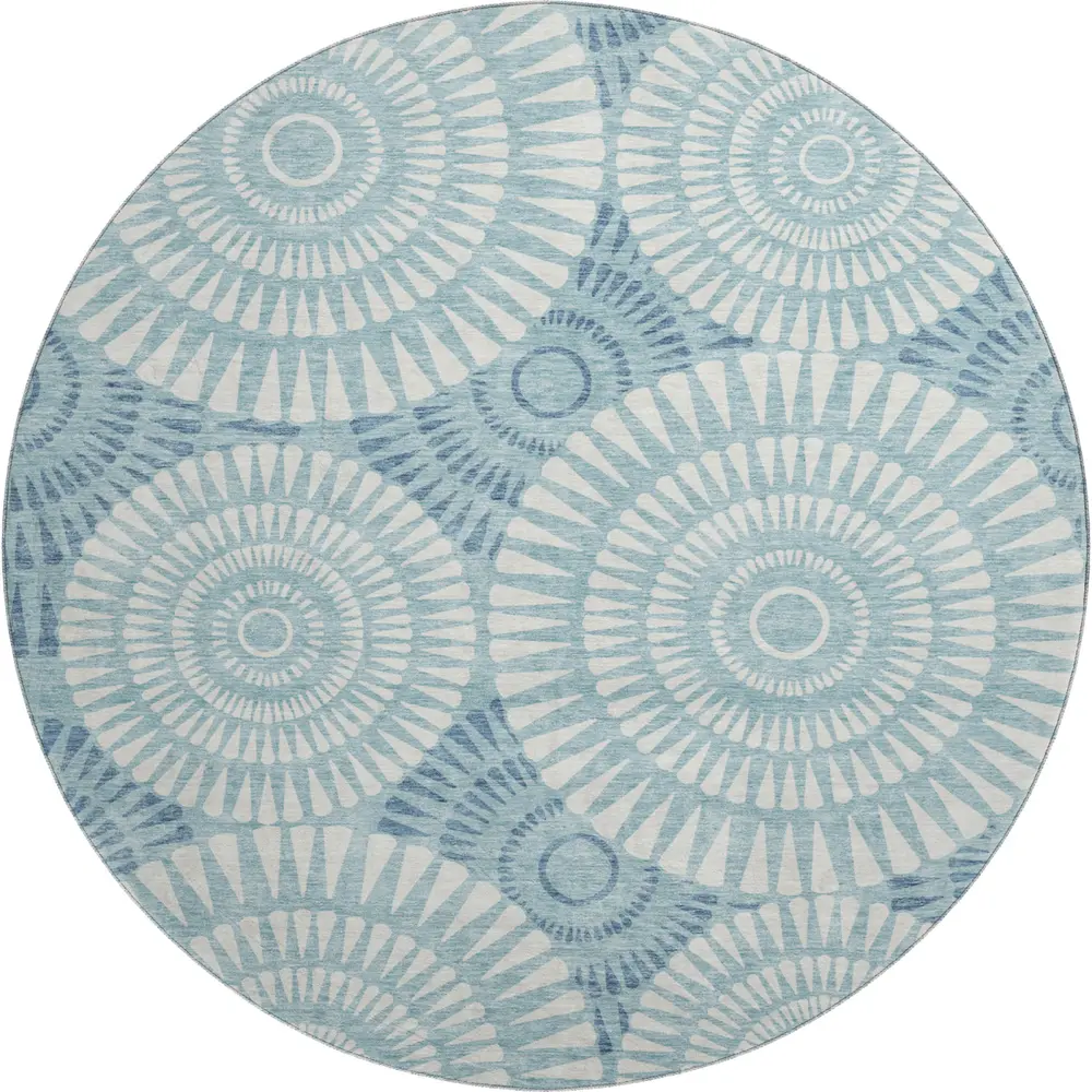 Mayfield AMF877 Teal 8' x 8' Rug