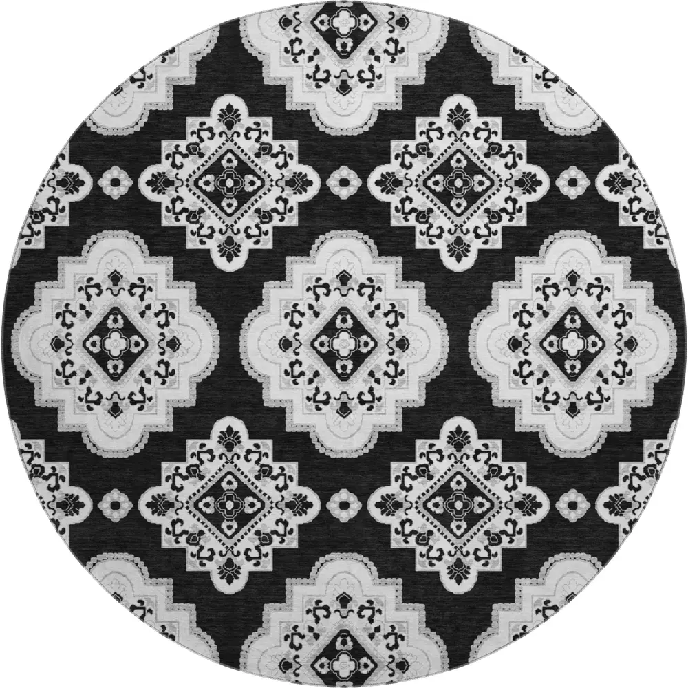 Mayfield AMF878 Black 8' x 8' Rug