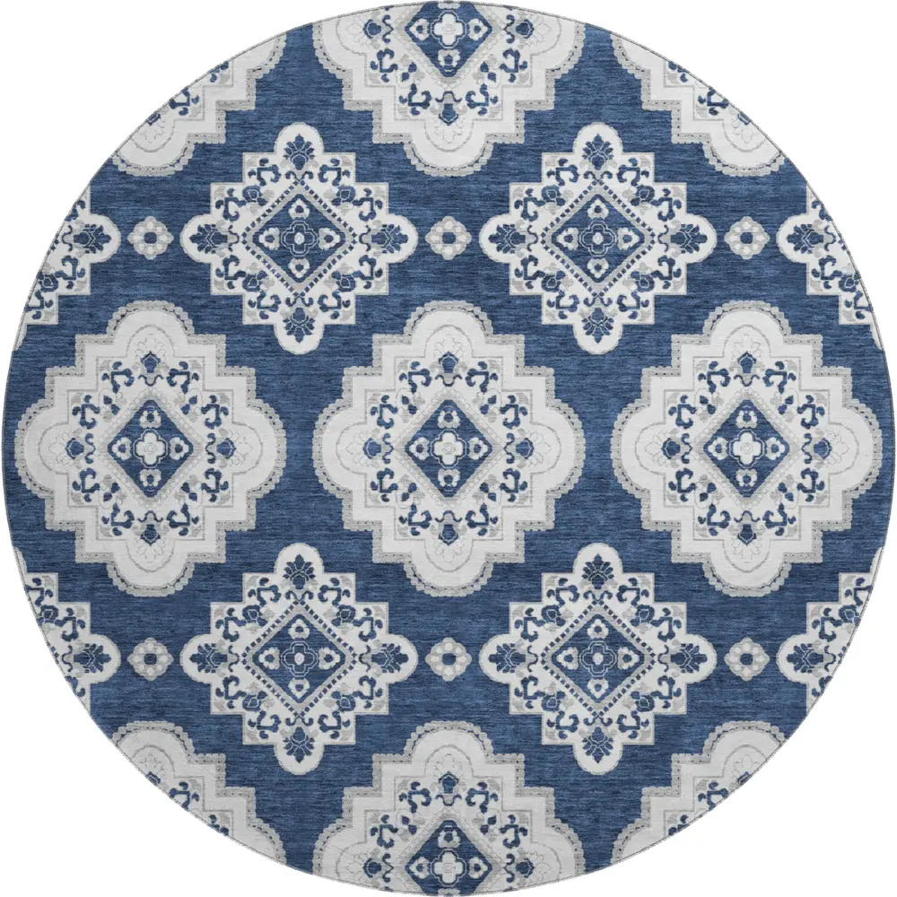 Mayfield AMF878 Navy 8' x 8' Rug