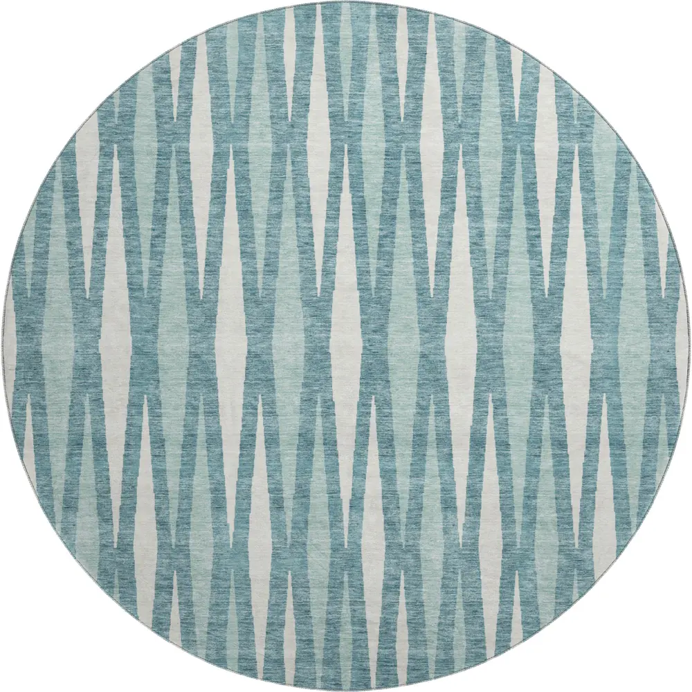 Mayfield AMF881 Teal 8' x 8' Rug