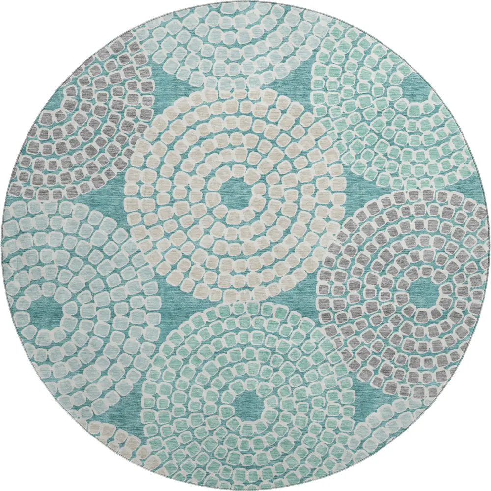 Mayfield AMF882 Teal 8' x 8' Rug