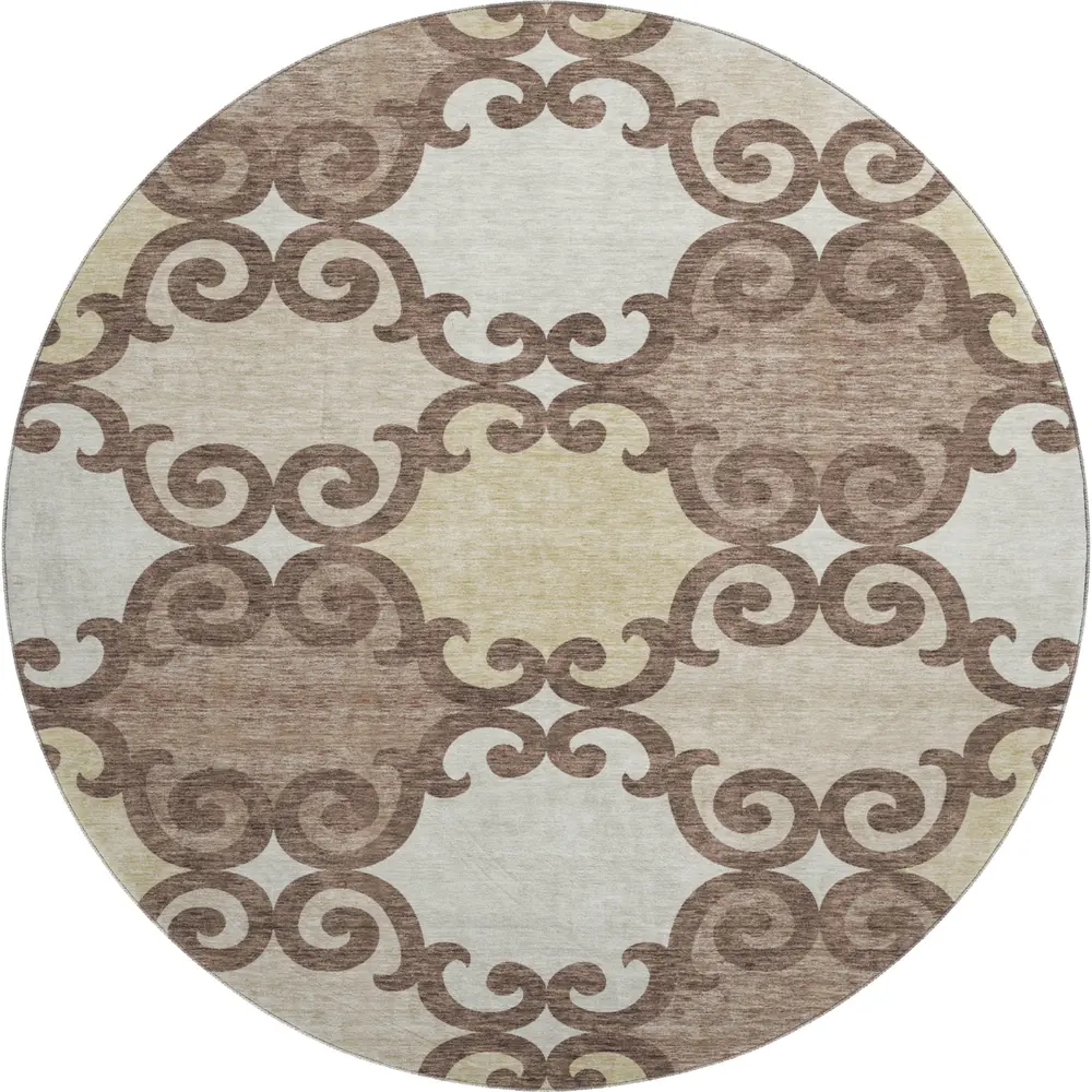 Mayfield AMF883 Brown 8' x 8' Rug