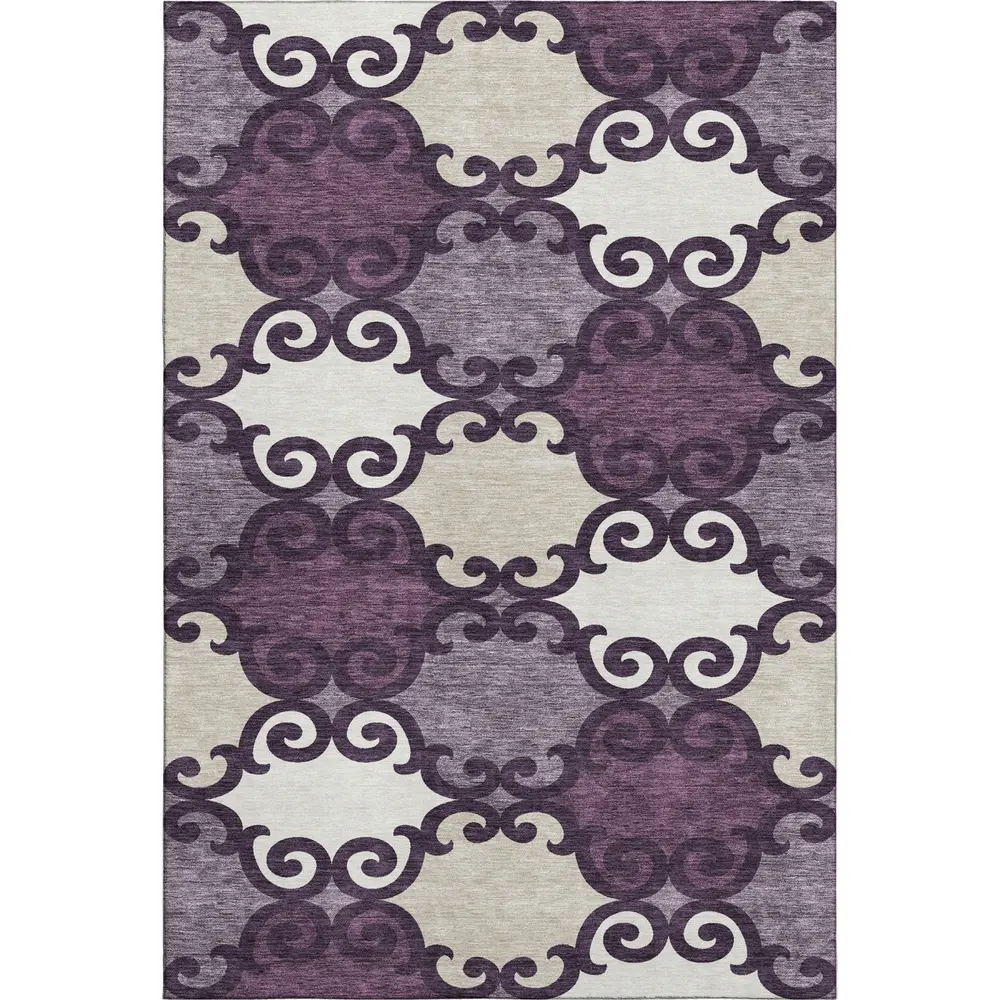 Mayfield AMF883 Eggplant 8' x 10' Rug