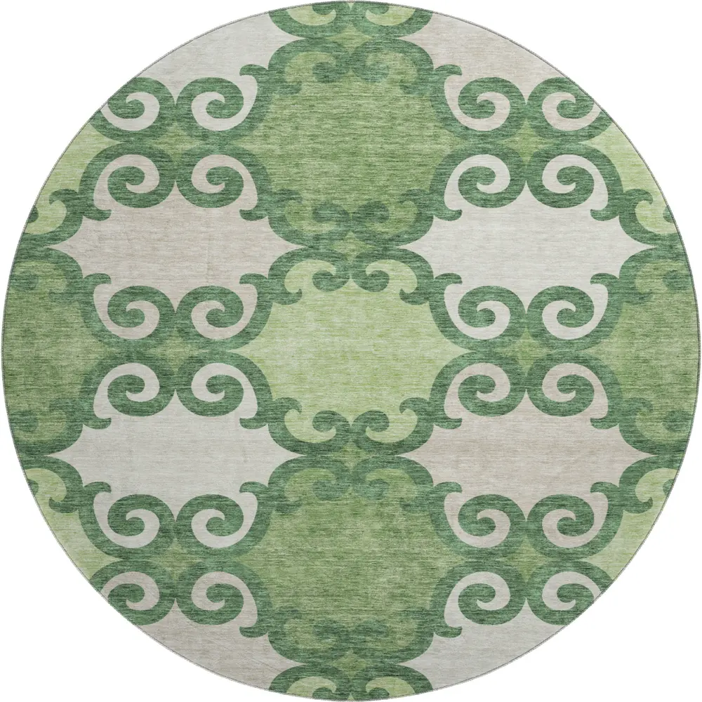 Mayfield AMF883 Green 8' x 8' Rug