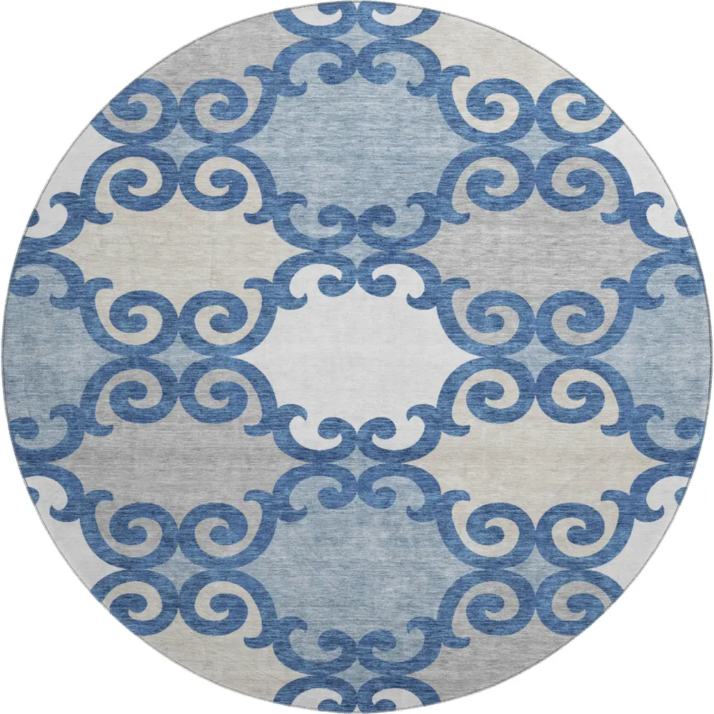 Mayfield AMF883 Navy 8' x 8' Rug