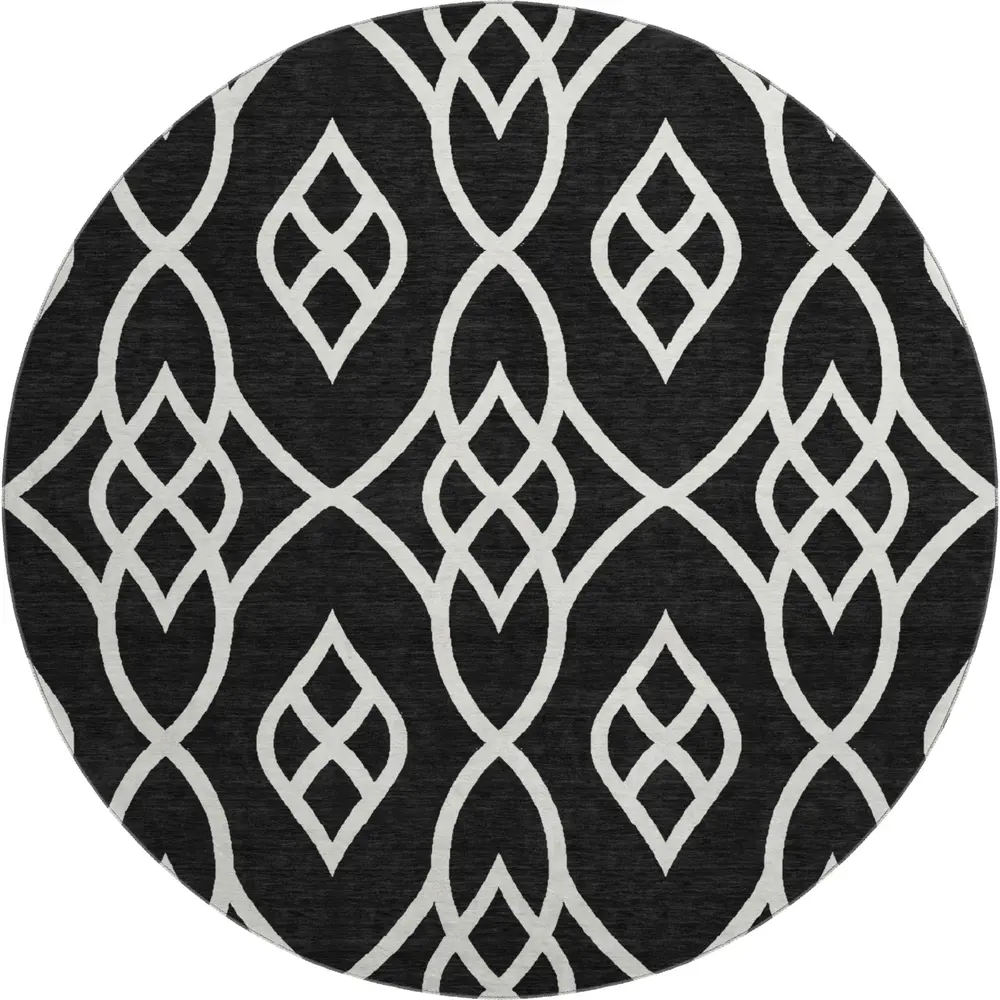 Mayfield AMF884 Black 8' x 8' Rug