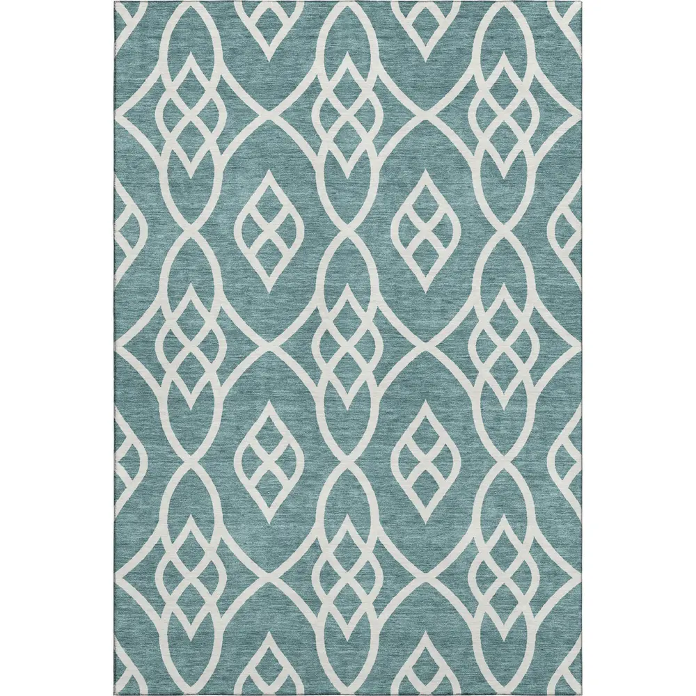 Mayfield AMF884 Teal 10' x 14' Rug