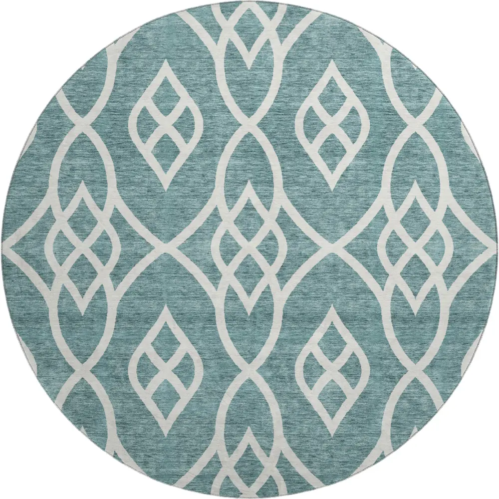Mayfield AMF884 Teal 8' x 8' Rug