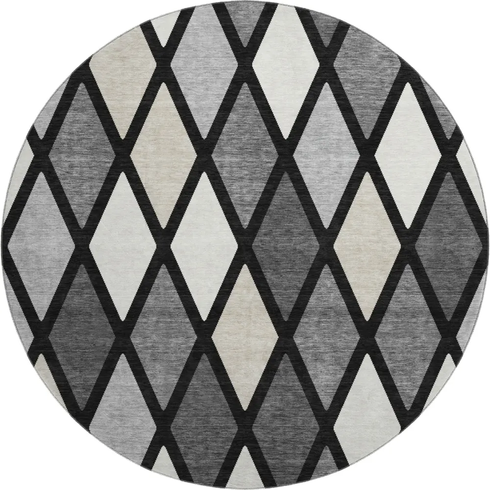 Mayfield AMF887 Black 8' x 8' Rug