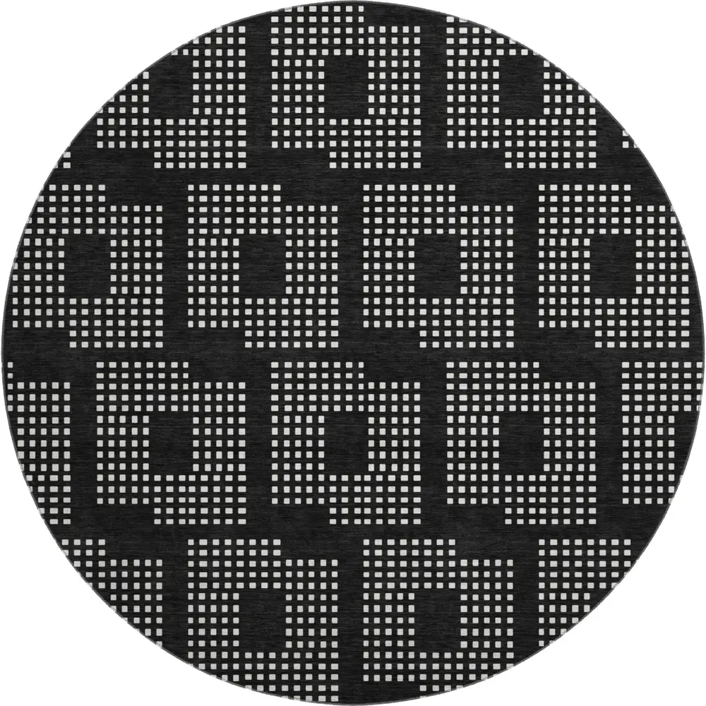 Mayfield AMF890 Black 8' x 8' Rug