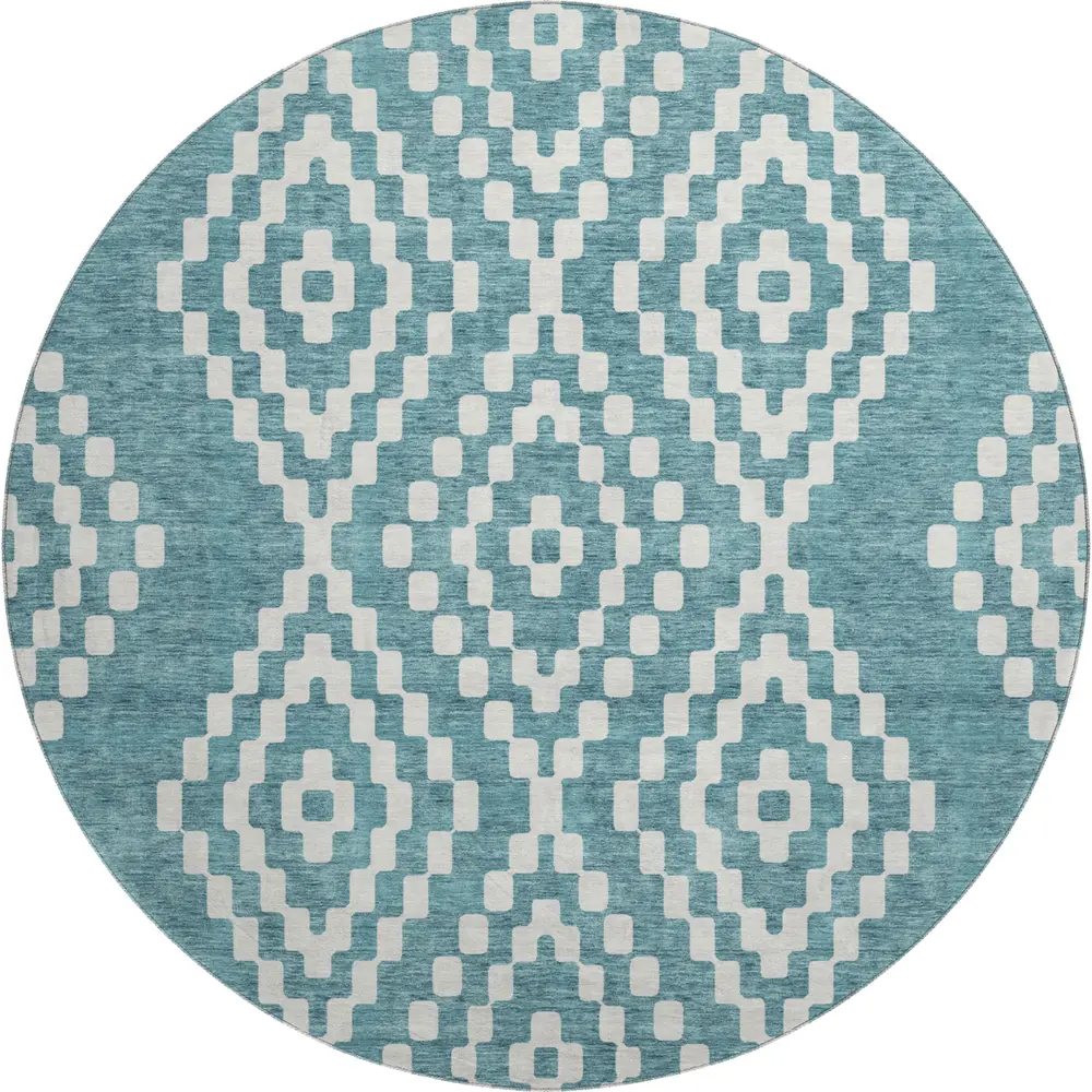 Mayfield AMF891 Teal 8' x 8' Rug