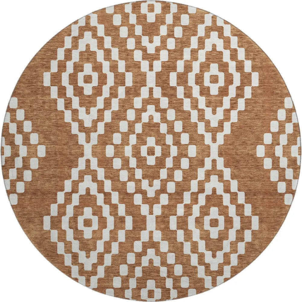 Mayfield AMF891 Terracotta 8' x 8' Rug