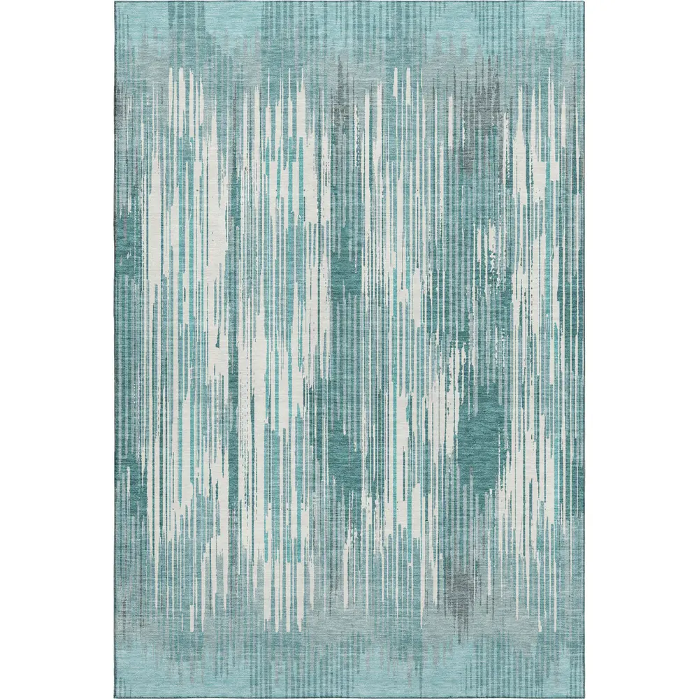 Mayfield AMF893 Teal 9' x 12' Rug