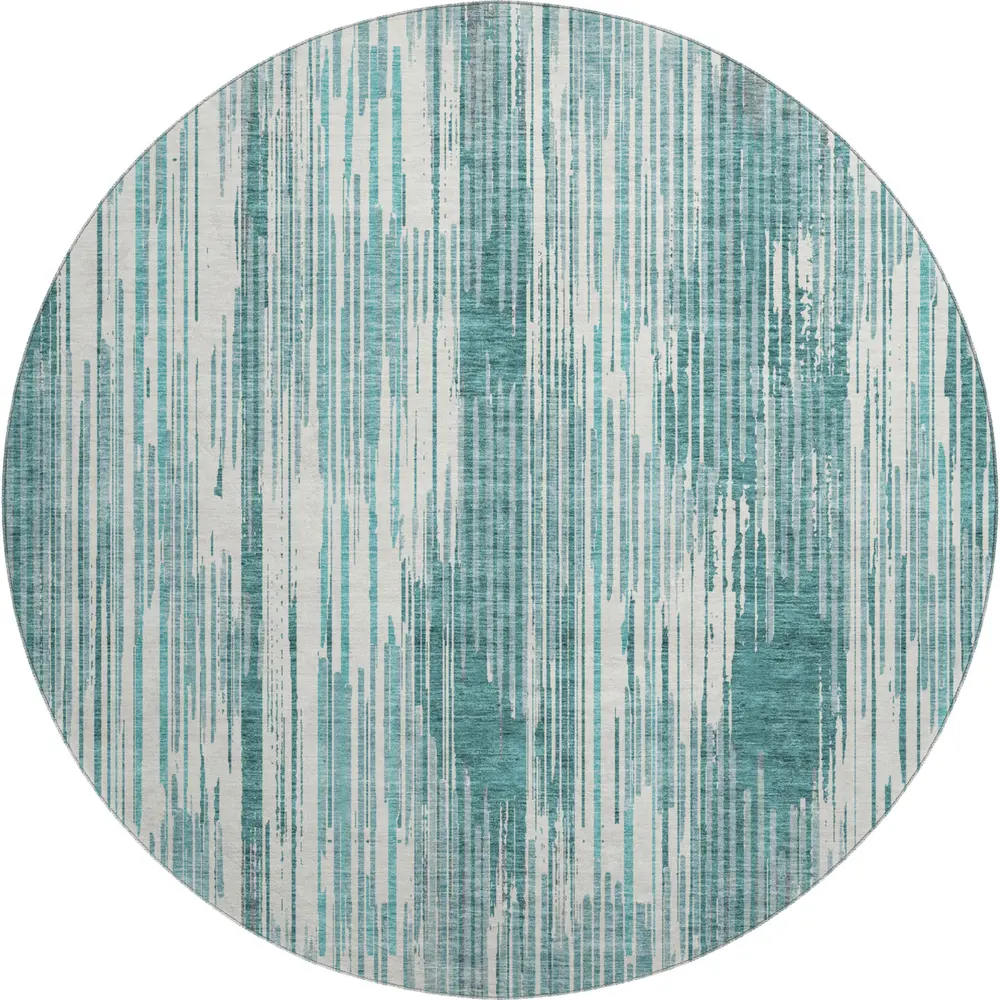 Mayfield AMF893 Teal 8' x 8' Rug