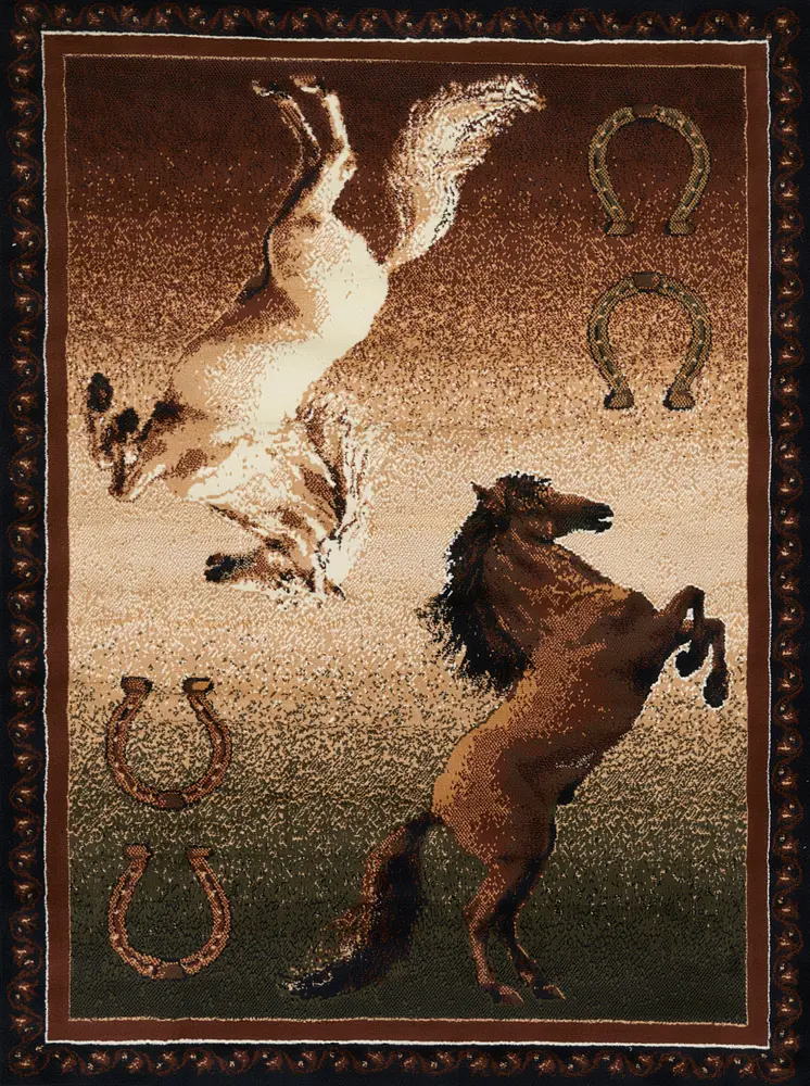 United Weavers Legends Ponies Multi Area Rug 5'3