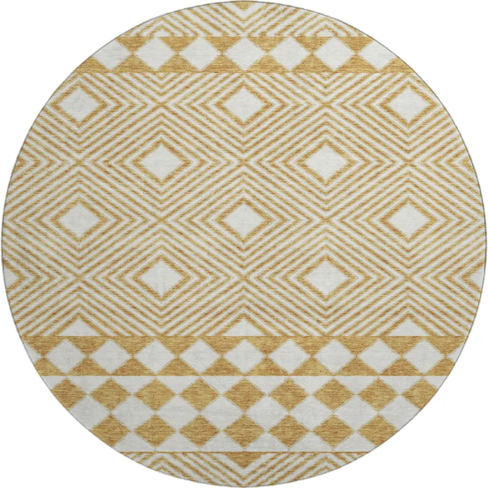 Mayfield AMF898 Gold 8' x 8' Rug