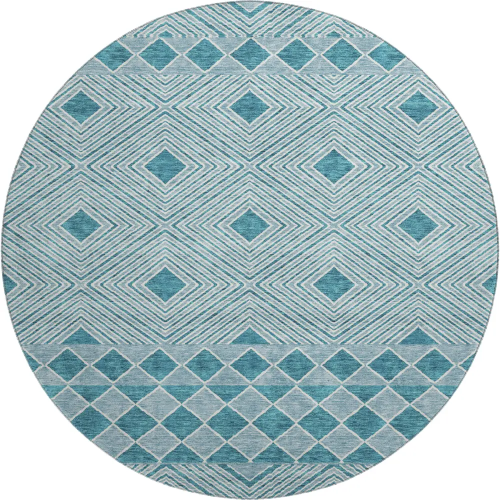 Mayfield AMF898 Teal 8' x 8' Rug