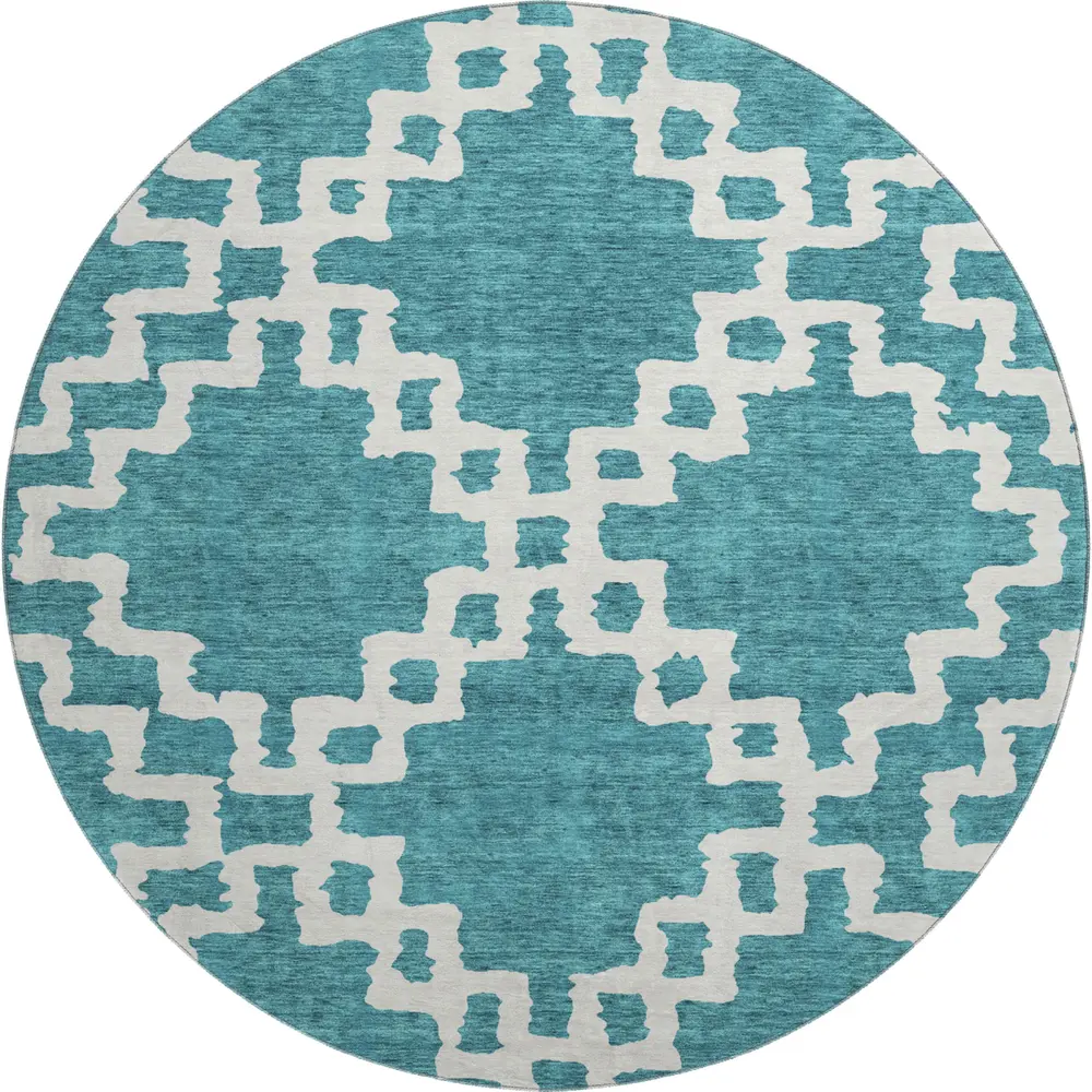 Mayfield AMF902 Teal 8' x 8' Rug