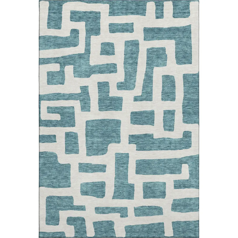 Mayfield AMF903 Teal 3' x 5' Rug