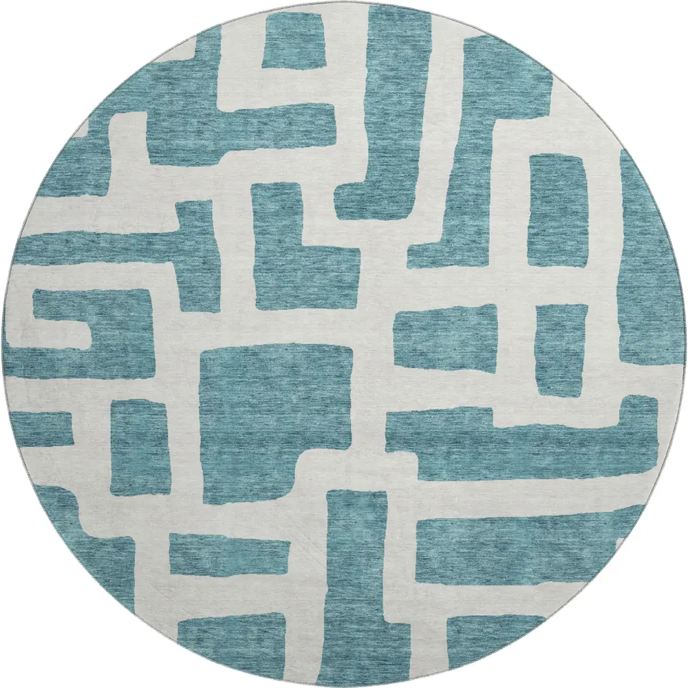 Mayfield AMF903 Teal 8' x 8' Rug