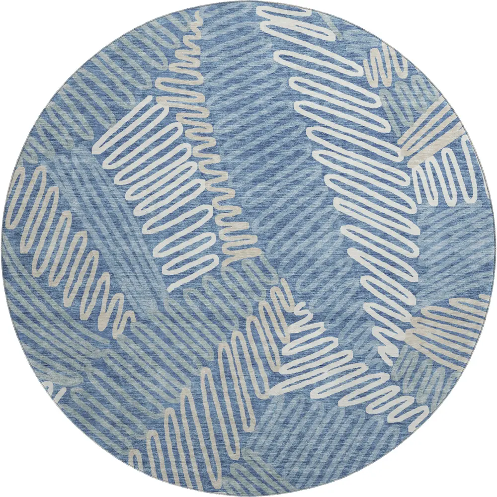Mayfield AMF904 Blue 8' x 8' Rug