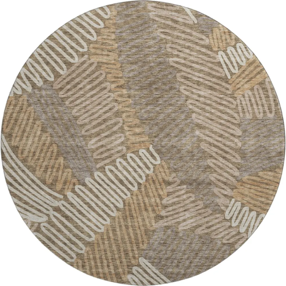 Mayfield AMF904 Brown 8' x 8' Rug