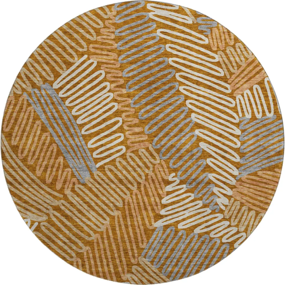 Mayfield AMF904 Paprika 8' x 8' Rug