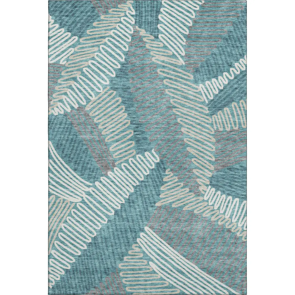 Mayfield AMF904 Teal 10' x 14' Rug