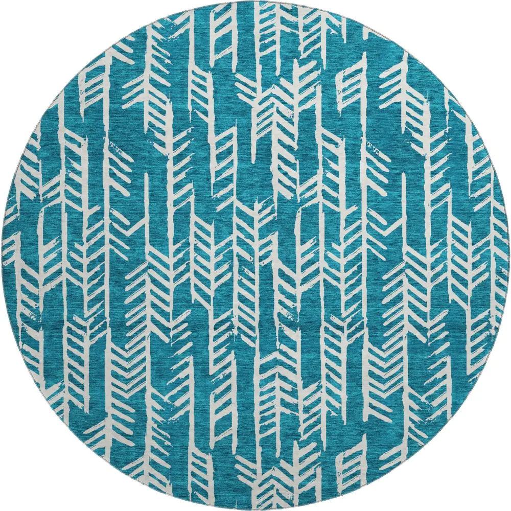 Mayfield AMF906 Teal 8' x 8' Rug